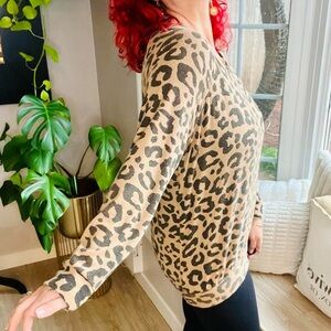 Leopard Print Women's Sweater